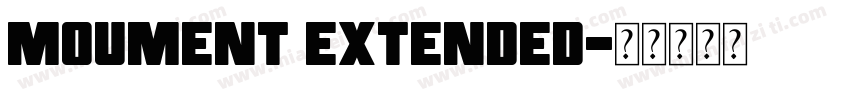 moument extended字体转换